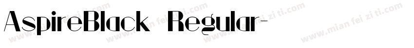 AspireBlack Regular字体转换